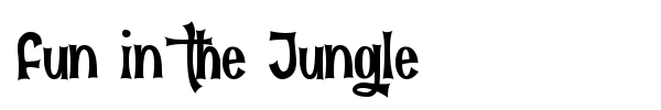 Fun in the Jungle font preview